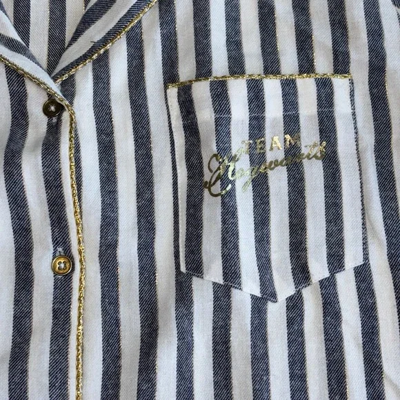 HARRY POTTER Team Hogwarts STRIPED SLEEP SHIRT Dress‎ Pajama L 10-12 Love Lounge - Picture 10 of 13
